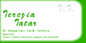 terezia tatar business card
