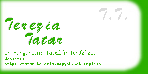 terezia tatar business card